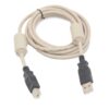 USB 2.0 High Speed Cable Printer Lead A to B Beige 1.8m