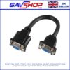15 Pin VGA Female to Female Panel Mount Adaptor Lead, 140mm Black -  PSG03799
