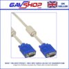 SVGA VGA Computer Monitor Lead with Ferrite Rings - 1.8m