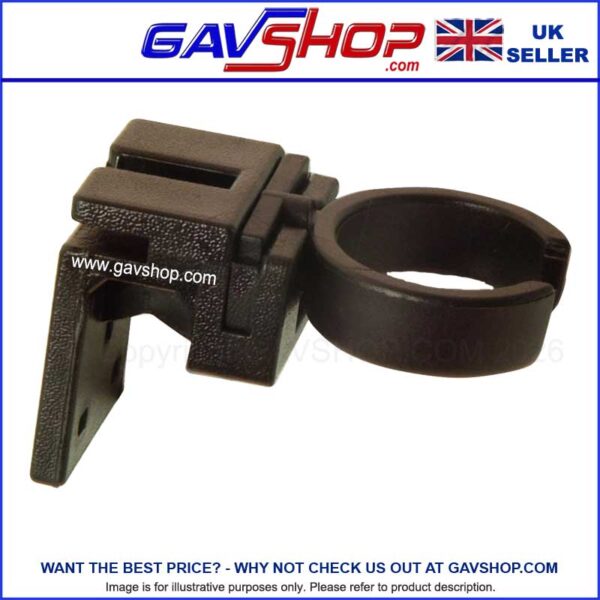 Black Plastic 25mm Wall Mount Microphone Holder