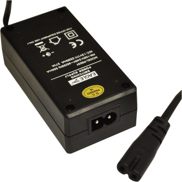 p003y_in3 12V 2250mA Power Supply Switched Mode DC In-line PSU 27W UK Plug