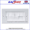 White Brushed Wall Plate Double Gang - Designed to Hide Cable Entry Points in the Wall (Copy)