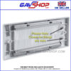 White Brushed Wall Plate Double Gang - Designed to Hide Cable Entry Points in the Wall (Copy)