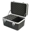 12 Microphone ABS Flight Case - ABS - Holds 12 Hand Held Mics and accessories