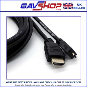 HDMI to Micro HDMI 1.4V 5m Lead Monitor Cable