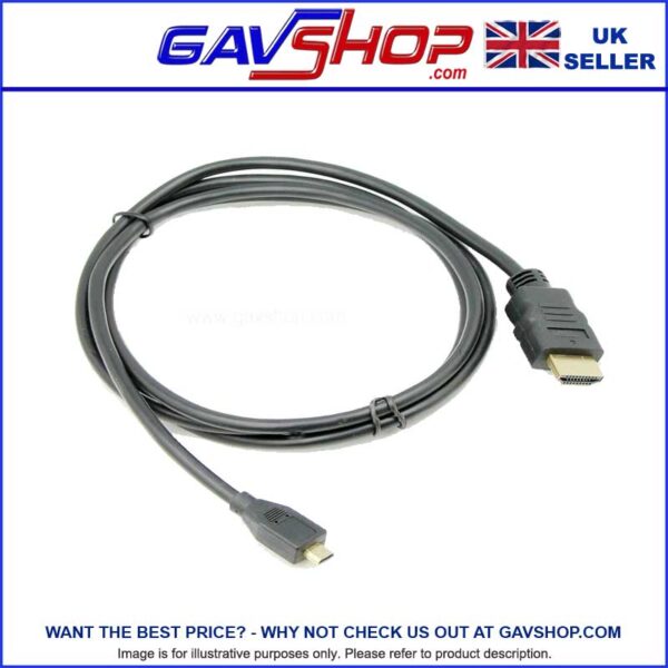 HDMI to Micro HDMI 1.4V 5m Lead Monitor Cable