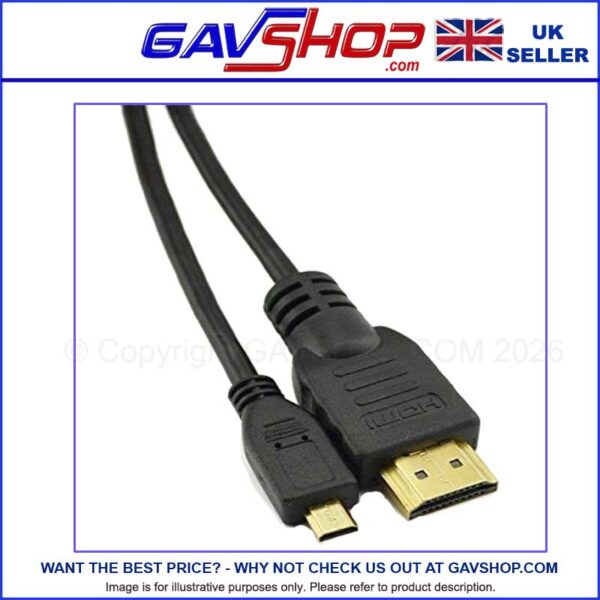 HDMI to Micro HDMI 1.4V 5m Lead Monitor Cable