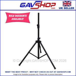 NJS062-GAVSHOP-SPEAKER-STAND 35mm Tripod Speaker Stand Quality Lightweight Aluminium Stand
