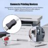 USB A to B Adapter - Female to Male Converter for Printers, Scanner, Fax