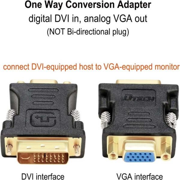 DVI to VGA adapter Gold Plated