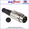 4 Pin Din Plug Standard Nickel Metal