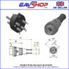 4 Pin Din Plug Standard Nickel Metal