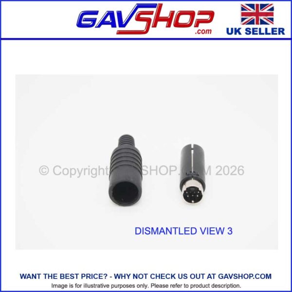 4-pin-mini-din-plug---svhs---004 4 Pin SVHS Plug, Mini-DIN - 4850.1410