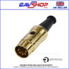 5-pin Din Audio Plug 180 degrees Rean NYS322AG