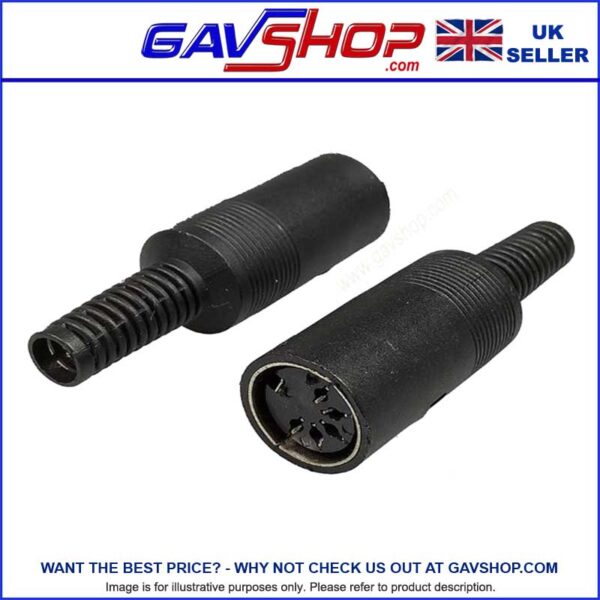 5-pin-Din-Socket 5-pin Din Audio Socket 180 degrees ideal for creating extension cables for MIDI