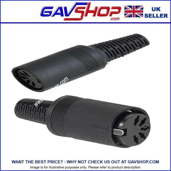 5-pin-Din-Socket-Gavshop 5-pin Din Audio Socket 180 degrees ideal for creating extension cables for MIDI
