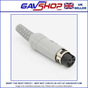5.pin-din-socket-240-degrees-GAVSHOP 5-pin Din Audio Socket 240 degrees ideal for creating extension cables