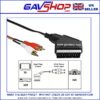Scart Plug to 2 Phono Plugs Audio Lead - 5m
