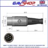 6 Pin DIN NICKEL PLUG (240°) Standard Type Audio, Imaging, Video & Vision - 610-0600