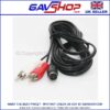 8 Pin Mini Din Plug to 2 x Phono Plugs Audio Lead 3m
