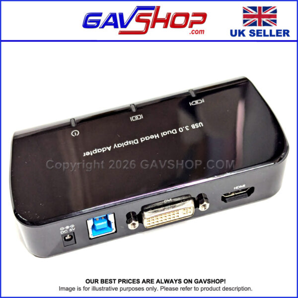 USB3.0 Dual Head Display Adapter, by Pro Signal