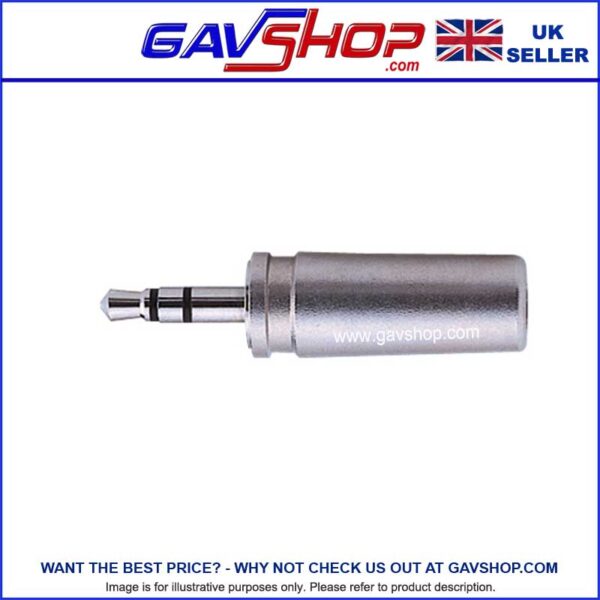 2.5mm Stereo Jack Plug Metal with Solder Terminals