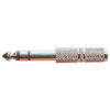 Stereo Jack Plug to 3.5mm Stereo Socket Adaptor in Nickle Metal