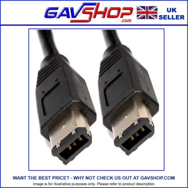 1.5m FireWire High Speed Cable IEEE-1394a 6-Pin Male to Male Data Transfer Cable