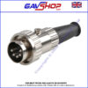 Locking-5-pin-180-degree-di 5 Pin Din Plug, Locking, Audio 180 degrees - 71430-050