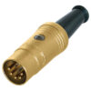 5-pin Din Audio Plug 180 degrees Rean NYS322AG
