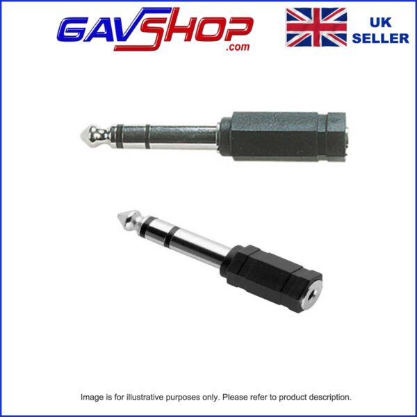 Stereo Jack Plug to 3.5mm Stereo Socket Adaptor