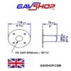 35mm Top Hat Metal Adaptor For PA Speakers Sub Cabinets Internal Mount Universal