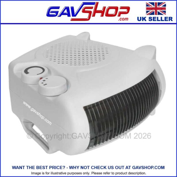 Fan heater or cooler - 2 Heat settings - Thermostat Control - 1000w or 2000w
