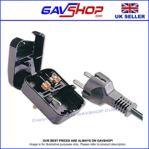 EARTHED SCHUKO TO UK PLUG CONVERTER