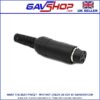4-Pin Inline Din Socket Audio Connector with Integrated Cord Grip