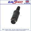 4-Pin Inline Din Socket Audio Connector with Integrated Cord Grip