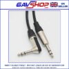 6.3mm TRS Right Angle Jack Plug Audio Leads - 6.3mm TRS Jack Plug in 3m or 6m