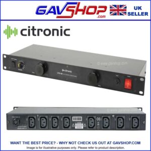 8 Way IEC Power Conditioner with dimmer LED rack lights in-built.