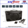 DT50-speaker-p5 Powerful Portable PA Speaker Hand Held Radio Mics Bluetooth Echo, Battery/Mains