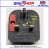 EURO CONVERTER UK PLUG - ECP - Black 5A Reusable Screw