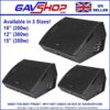 GAVSHOP-ACTIVE-WEDGES Citronic Powerful Active Loudspeaker or Wedge Monitors in Various Speaker Power Sizes & Bluetooth