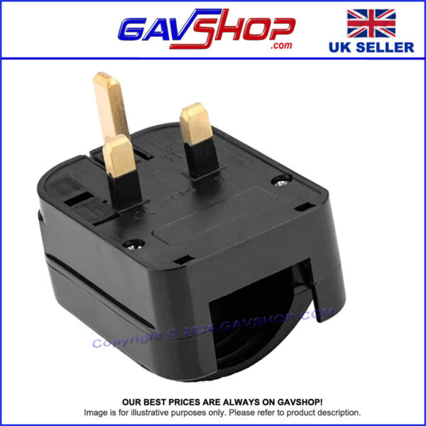 EARTHED SCHUKO TO UK PLUG CONVERTER