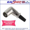 XLR-F346AB 3 Pin Right Angled XLR Plug with Cable Protector and Solder Terminals