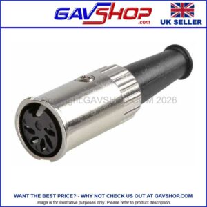 locking-5-pin-din-socket 5 Pin Din Socket Locking, Audio 180 degrees - 71560-050