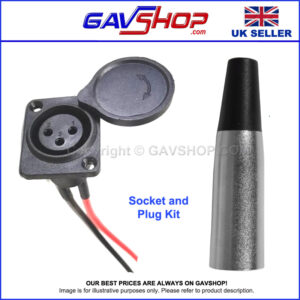 3-Pin Charging Connectors Replacement for E-Bike, Mobility Scooter, Electric Wheelchair