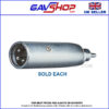 3-Pin-XLR-Male-to-RCA-Phono 3 Pin XLR Male to RCA Phono Plug Adaptor