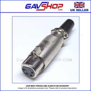 4-Pin XLR Plug Female with Solder Connections