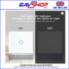 BSEED-White-Touch-Switch--- Touch Light Switch Wall Switch Tempered Crystal Glass Panel LED Indicator Sensor Button 1 Gang 1 Way EU Standard