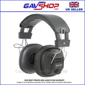 Headphones-100-616 Hifi Headphones Mono Stereo Over Ear Padded Full Sized with Audio Volume Control