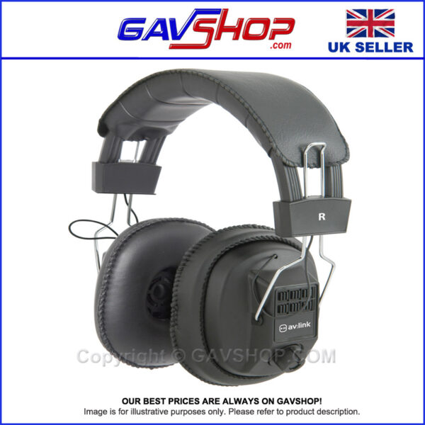 Hifi Headphones Mono Stereo Over Ear Padded Full Sized with Audio Volume Control
